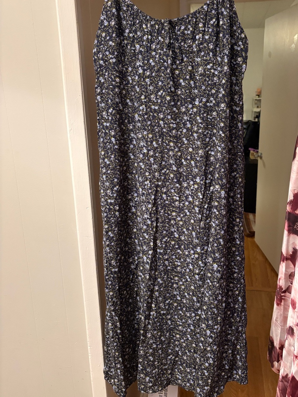 No Boundaries Black Floral Midi Dress - Picture 1 of 6